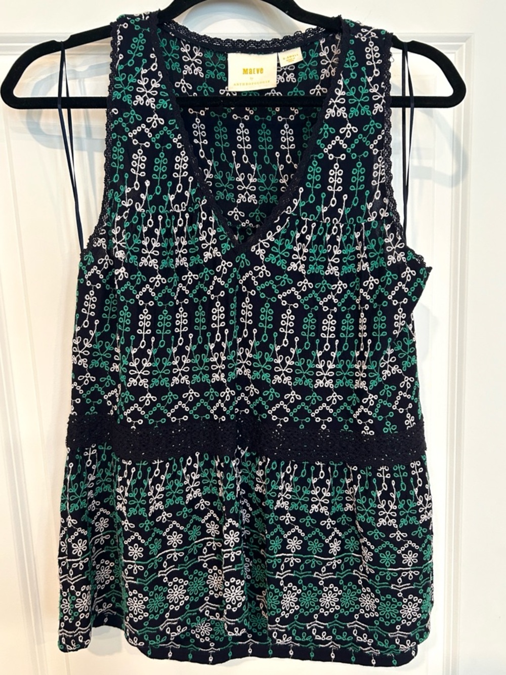 Embroidered Sleeveless Maeve Top